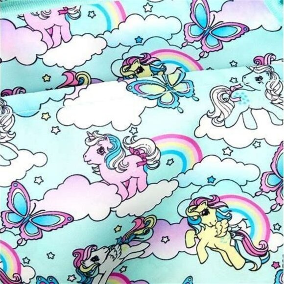 LOUNGEFLY MY LITTLE PONY Nylon Rainbow Backpack NWT - Picture 4 of 4